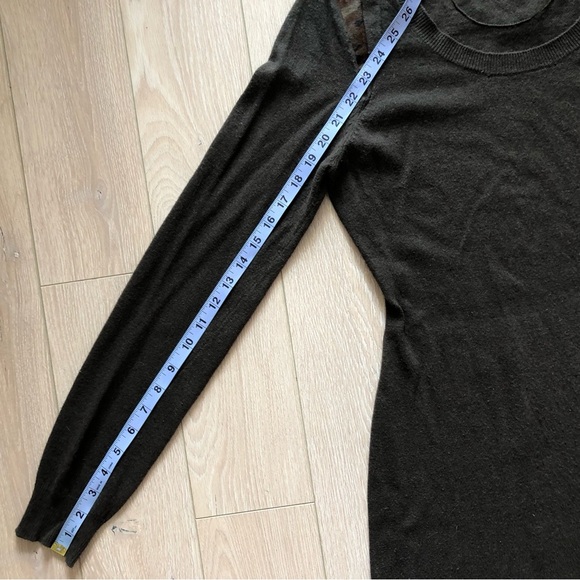 Rudsak Robe Femme Camouflage Detailed Shoulder Knit Dress in Army Green Size S - Picture 13 of 14